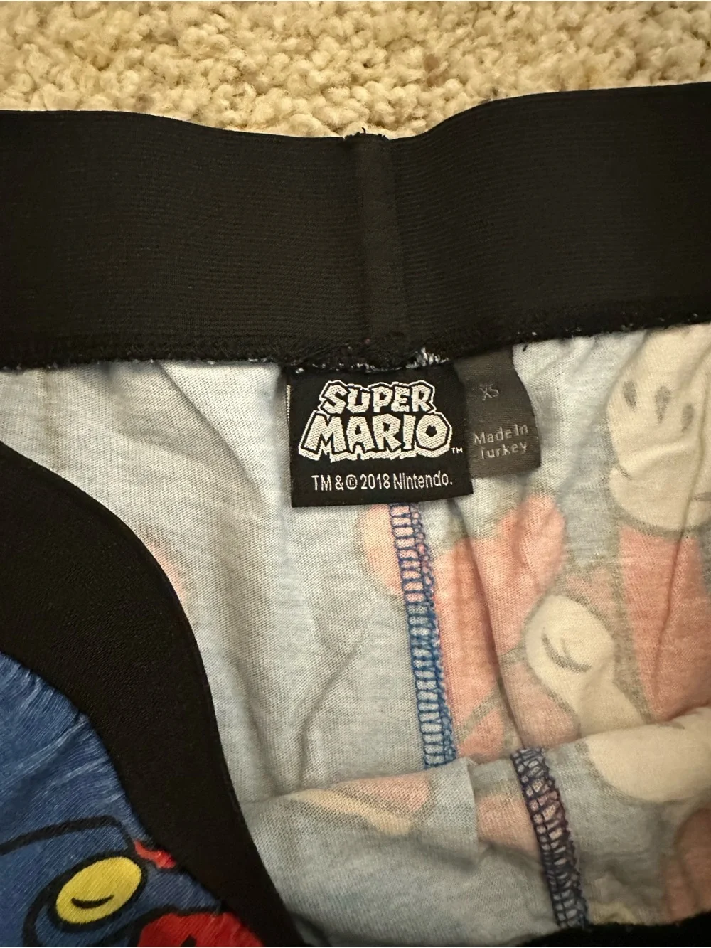 Super Mario Graphic pajama pants